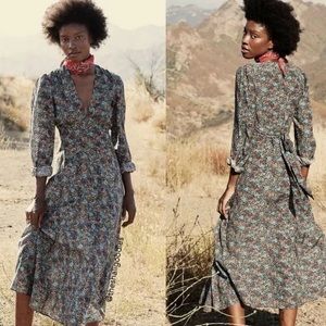 Doen Charleston Ladybird floral maxi dress